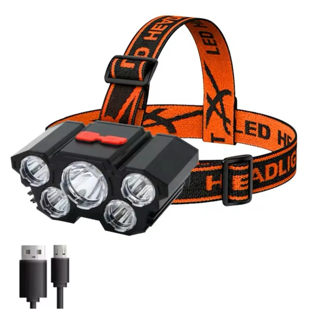 $30 each 5-LED Rechargeable Headlamp/long lasting , equipped with 186500MAH
